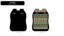 ALOHA DOUBLE SEAT COVER BLACK