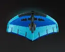 Neilpryde fly II wing C1Bleu black background bottom view.webp