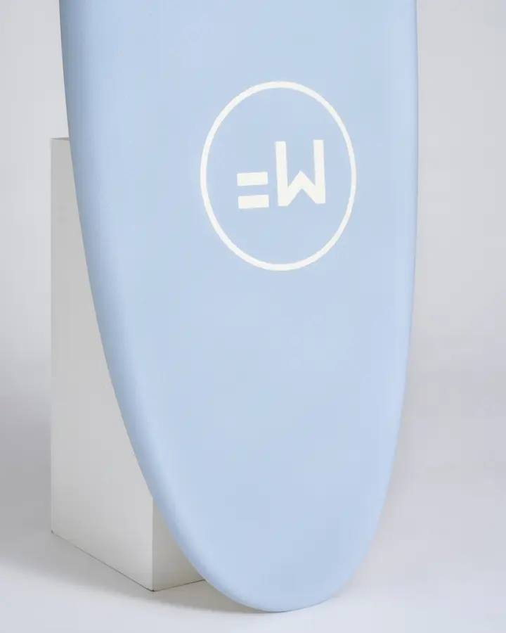 MF Beasti epoxy futur surfboard Sky nose.webp