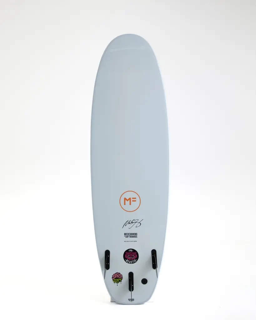 MF Beastie super soft-tri surfboard Sky bottom.webp