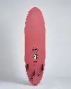 MF Alley cat super soft surfboard coral-merlot bottom.webp