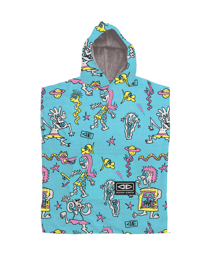 [ACTW11] O&E Toddlers irvine hooded poncho (Blue)