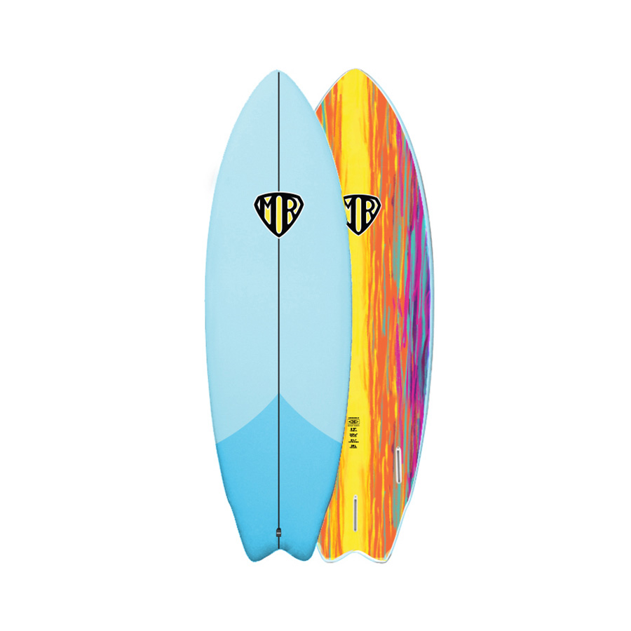 O&E 6'4" MR EPOXY SOFT  SUPER TWIN FIN
