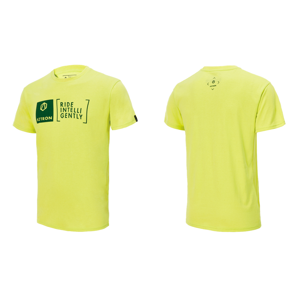 [AA-T080] Aztron Logo icon mens tee (M, White)