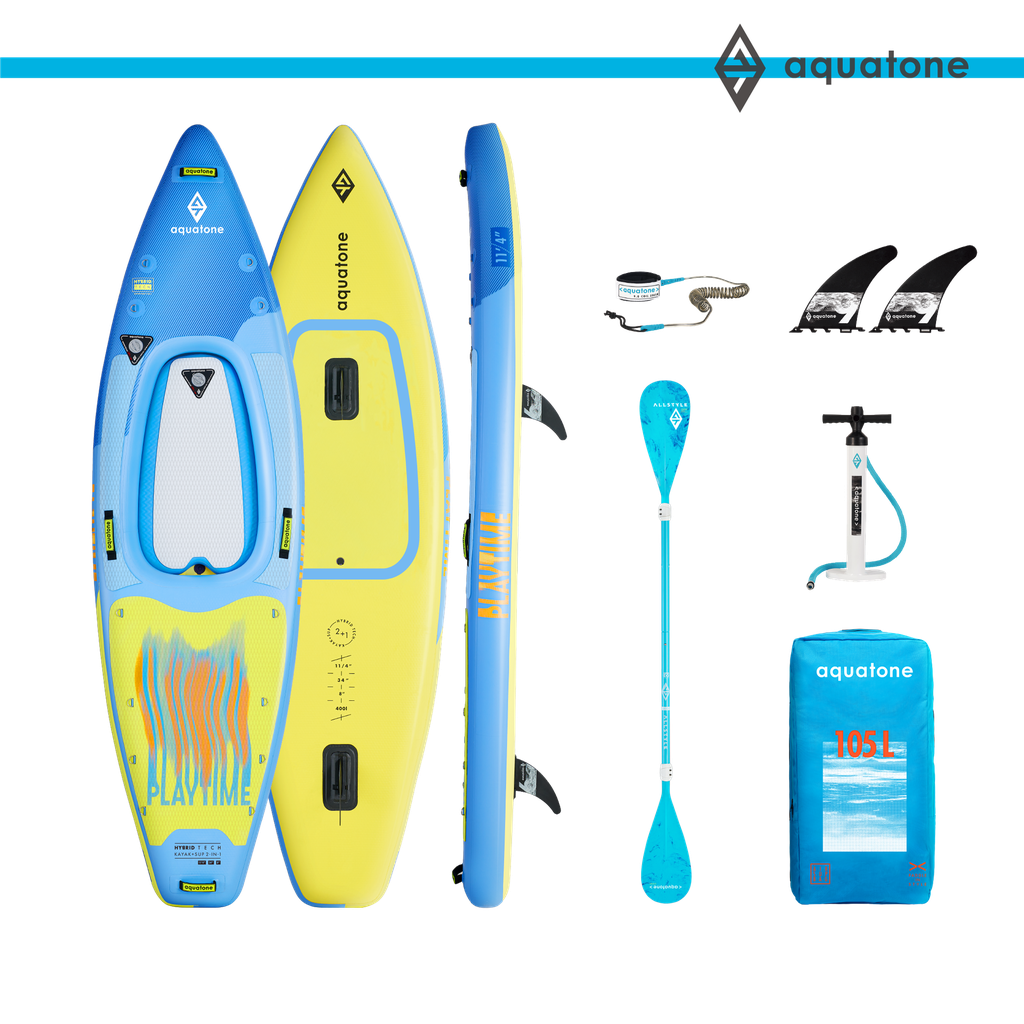 [TK-080] AQUATONE PLAYTIME  11'4" 2 IN 1 KAYAK SUP