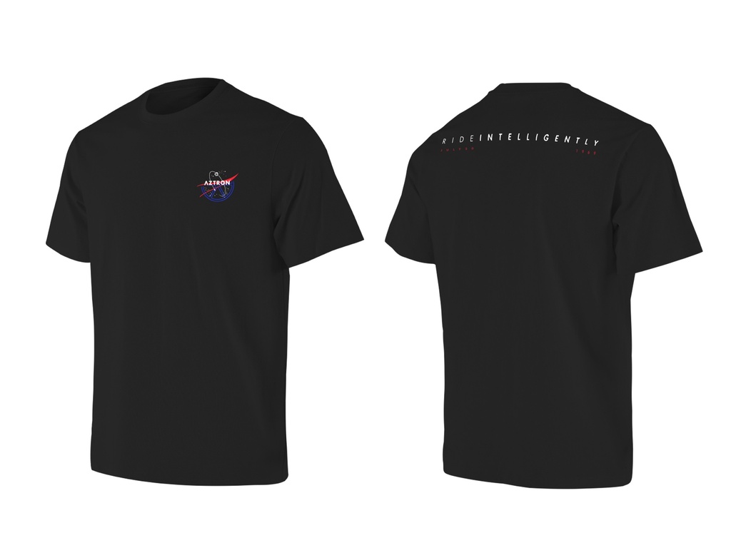 [AA-TMNS030] Aztron X nasa men tee (M, Black)