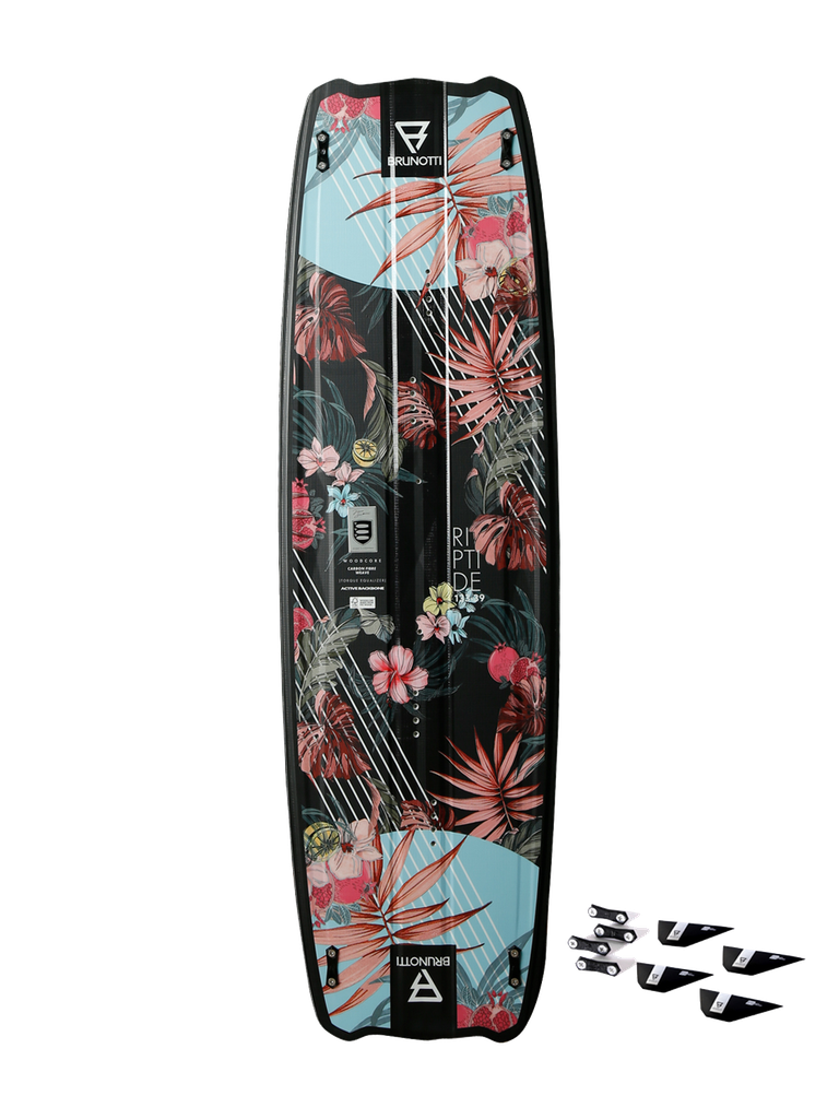 BRUNOTTI RIPTIDE BLOSSOM+G10FINS TWINTIP KITE BOARD
