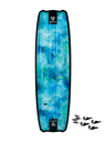 Brunotti Riptide aqua+g10fins twintip kite board