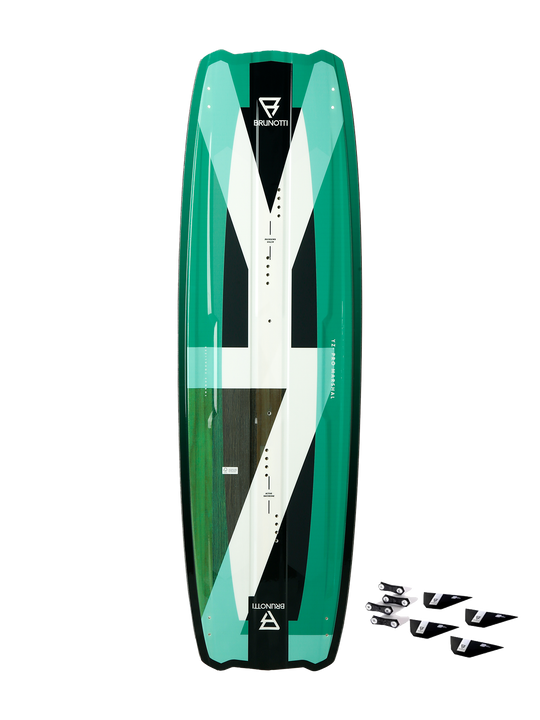 BRUNOTTI YZ-MARSHALL+G10FINS TWINTIP KITE BOARD