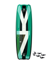 BRUNOTTI YZ-MARSHALL+G10FINS TWINTIP KITE BOARD