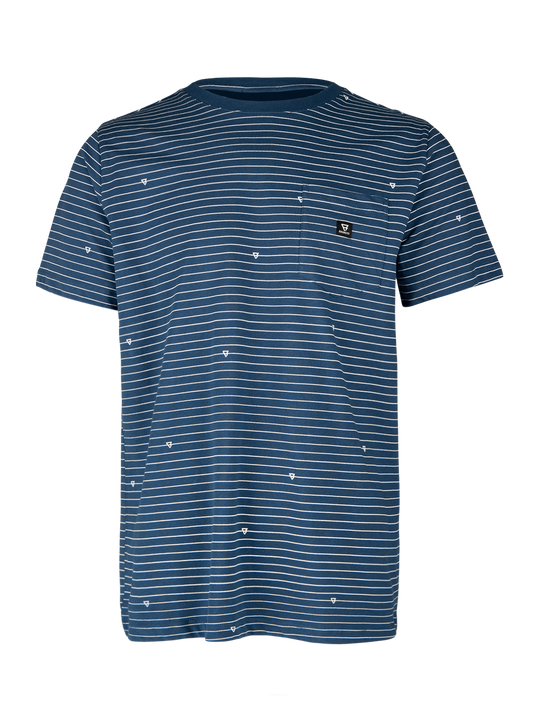 [2311100125] Brunotti Axle-stripe men t-shirt (S, JeansBlue)