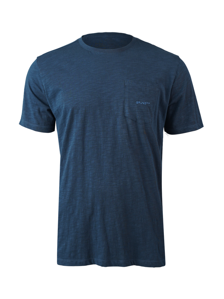 [2411100115] Brunotti Axle-slub men t-shirt (S, NightBlue)