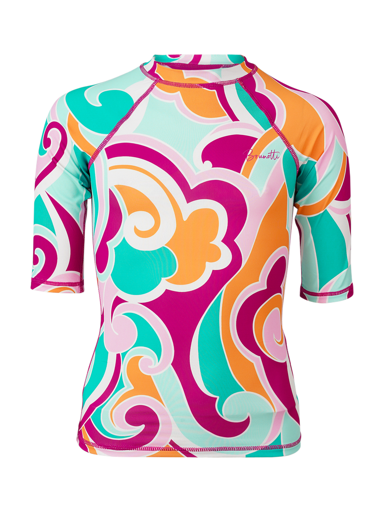Brunotti Lineas-swirl girls rashguard