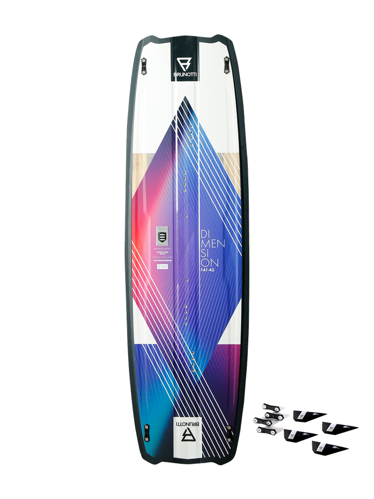 (Rental) RDP DIMENSION +G10FINS TWINTIP KITE BOARD (137)