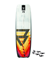 RDP DIMENSION 79 +G10FINS TWINTIP KITE BOARD (rental)