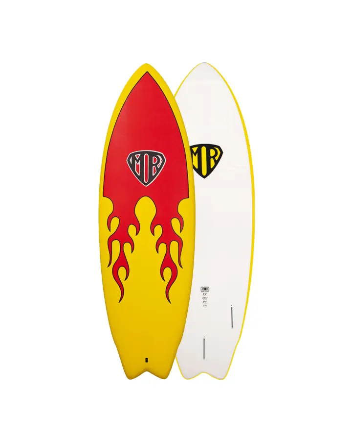 O&E Mr epoxy soft super twin fin (Rental)