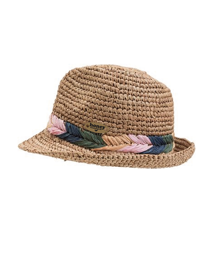 [ALHA08113.14S] O&E Ladies maui fedora cane hat 14s (LGE)