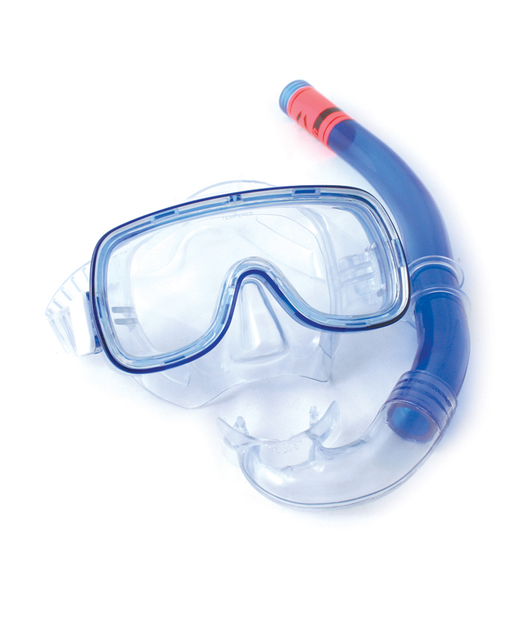 O&E Mens free dive mask & snorkel