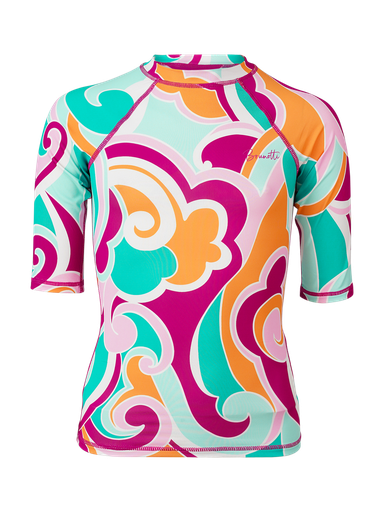 Brunotti Lineas-swirl girls rashguard